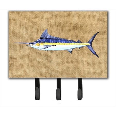Carolines Treasures 6 x 9 in. Blue Marlin Leash or Key Holder 8818TH68
